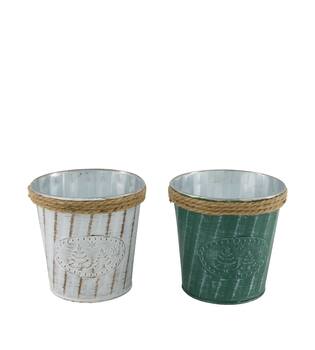 Bucket tree metal 13x13x13cm C/2