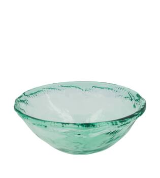 Bowl round recycled glass 29x28x11cm