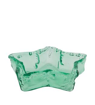 Bowl star recycled glass 23.5x23.5x6.5cm - Transparent