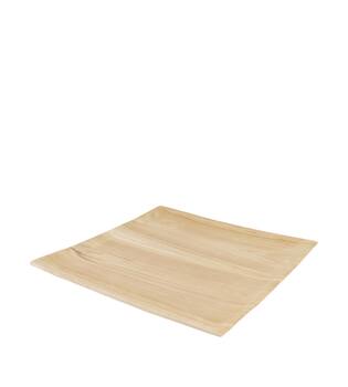 Plate square teak wood 38x38x3cm