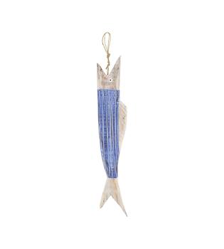 Hanger fish albizia wood 11x2.5x58cm