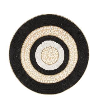 Wall art round shells nature 48x48x1.5cm
