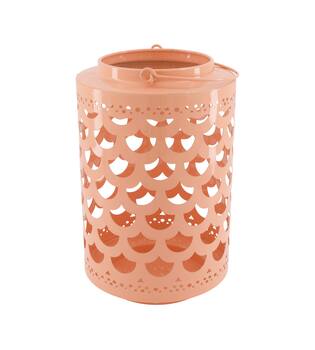 Lantern round metal 18.5x18.5x28cm