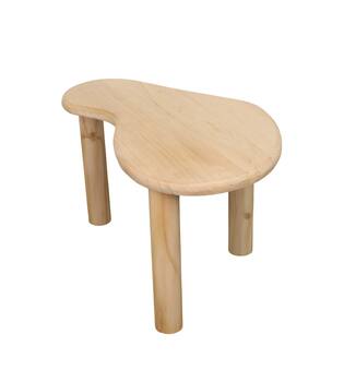 Side table organic paulownia wood 77x49x49cm