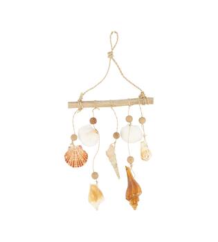 Hanger shells nature 18x2x36cm