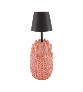 Table lamp pineapple rechargeable incl. cable glass 13.5x13.5x36.5cm