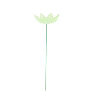 Flower glass on stick 11x11x45cm