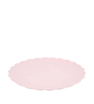 Tray round metal 38.5x3x38.5cm - Pink