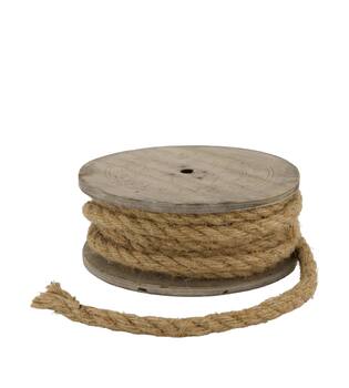 Rope jute fabric on spool 700x1x6.5cm - Natural