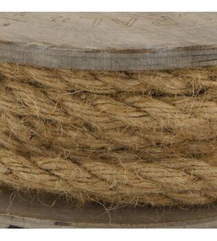 Rope jute fabric on spool 700x1x6.5cm - Natural