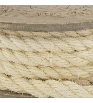 Rope jute fabric on spool 700x1x6.5cm - White
