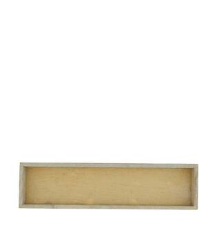 Plateau rectangulaire - Bois de pin - 37x10x3 cm - Naturel