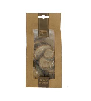 Bundle wood slices 250gr oak wood 10x5x21cm