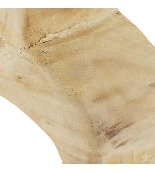 Paulowniahout harten beeld-Naturel-36x31x9