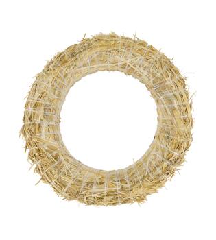 Wreath straw 25x4x25cm - Natural