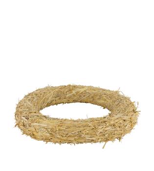 Wreath straw 40x40x6cm