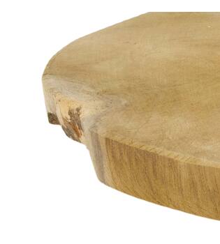 Slice round teak wood 23x23x2cm - Natural