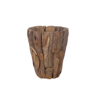 Planter erosion wood with plastic 50x50x60cm