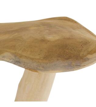 Deko-Pilz Megan - Teakholz - 42x26x39cm - Braun