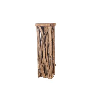 Side table erosion wood 30x30x100cm