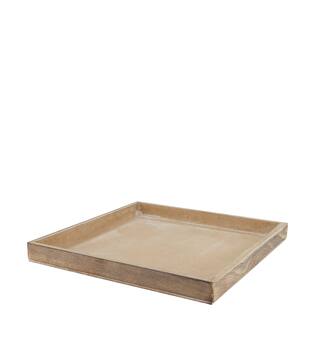 Tray square mdf 30x30x3cm - Grey