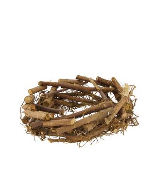 Wreath cotton root wood 28x8x28cm - Natural
