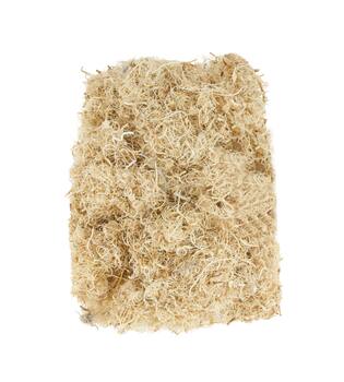Moss curly 500gr nature 10x7x21cm - White
