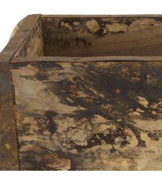 Brickmould rectangular reclaimed wood vintage 32x15x10cm