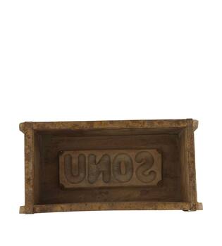 Brickmould rectangular reclaimed wood vintage 32x15x10cm