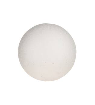 Ball plastic 8x8x8cm - White