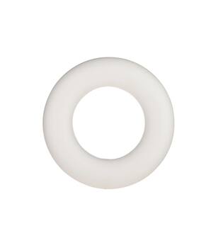 Wreath plastic 20x20x3cm - White