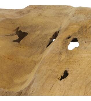 Winebottle holder 1 bottle teak wood 20x20x8cm - Natural