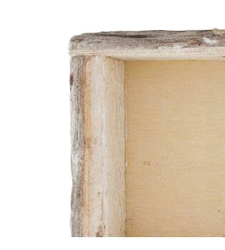 Tray rectangular bark 39x15x5cm - Natural