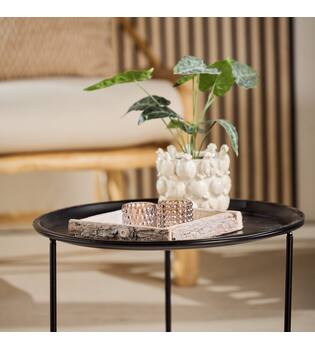 Tray square bark 25x25x4cm