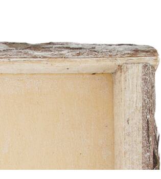 Tray square bark 30x30x4cm