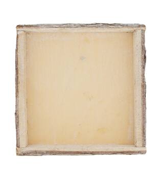 Tray square bark 30x30x4cm
