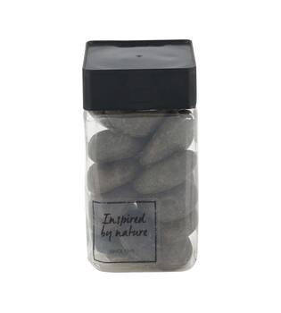 Stones river pebbles 20-40mm 650gr nature 7x7x13cm - Black