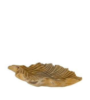 Leaf teak wood 50x33x10cm