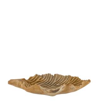 Leaf teak wood 50x33x10cm