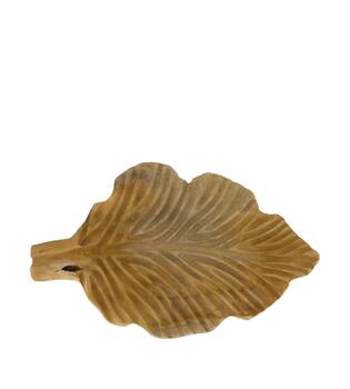 Bol Iris - Bois de teck - 50x33x10cm - Beige
