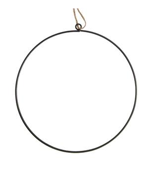Hanger ring metal 28x28x1cm - Black