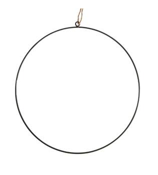 Hanger ring metal 38x38x1cm - Black