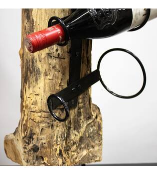 Weinregal Quinn - Holz - 36x36x85cm - Braun