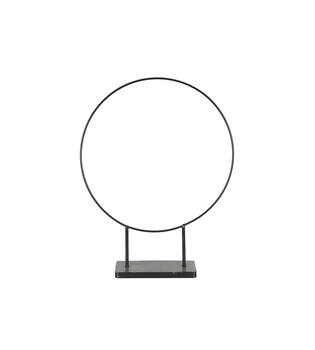 Statue ring metal 38x10x48.5cm - Black