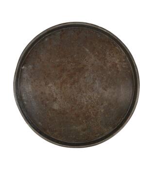 Dienblad rond - IJzer - Vintage - 55x55x2cm - Natuurlijk