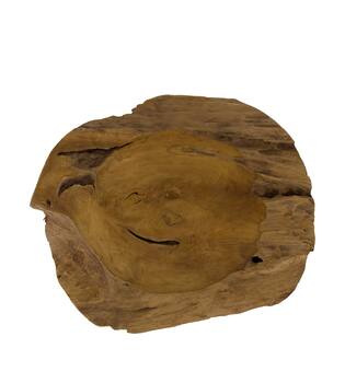 Bowl teak wood 45x39x11cm