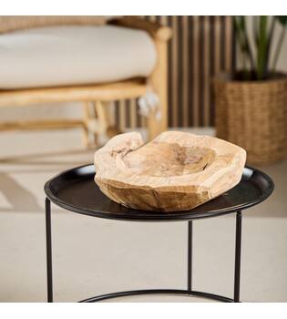 Bowl teak wood 45x39x11cm - Natural