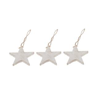 Hanger star poplar wood 10x0.7x10cm 10pc