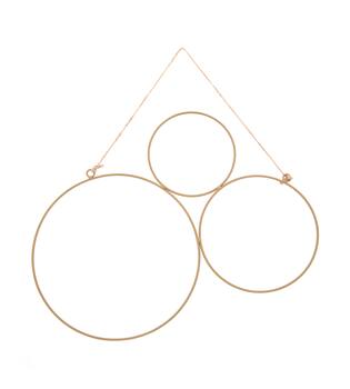 Hanging flower base metal 48x0.5x43cm - Gold