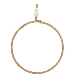 Hanger rope frame jute 20x20x0.25cm - Natural